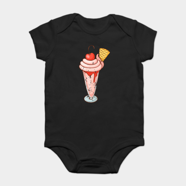 Ice cream Sundae Retro Vintage Grunge